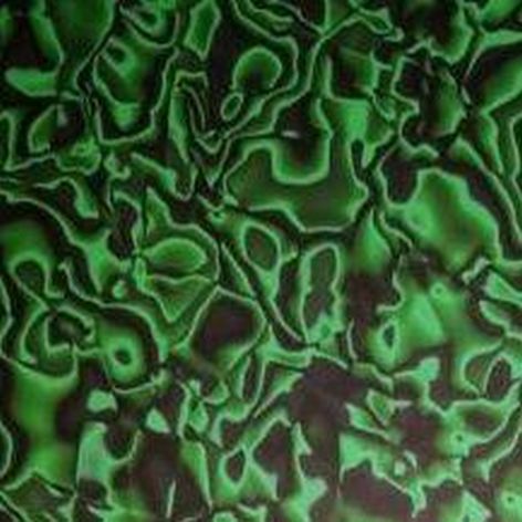 acetato de celulosa que imita los colores verdes y aguas de la malaquita