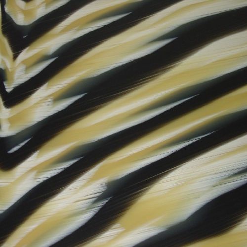 acetato de celulosa tipo asta con veteado de color amarillo, negro y blanco