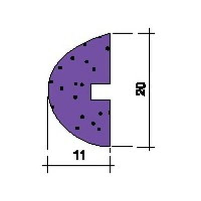 diagrama de la pieza borde de ataque de 1 x 11 x 20