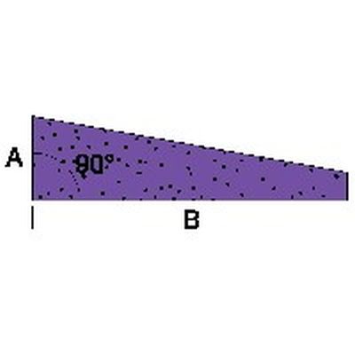 diagrama de pieza borde salida en ángulo recto