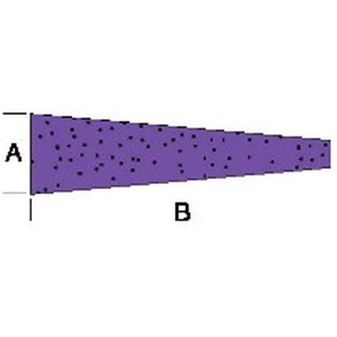 diagrama de pieza borde de salida simétrico