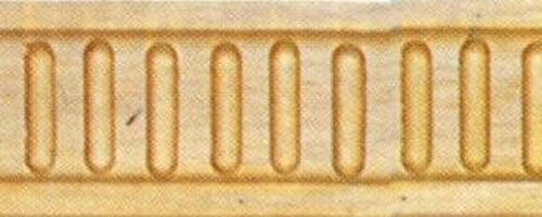 detalle moldura modelo 20 y diagrama de la misma