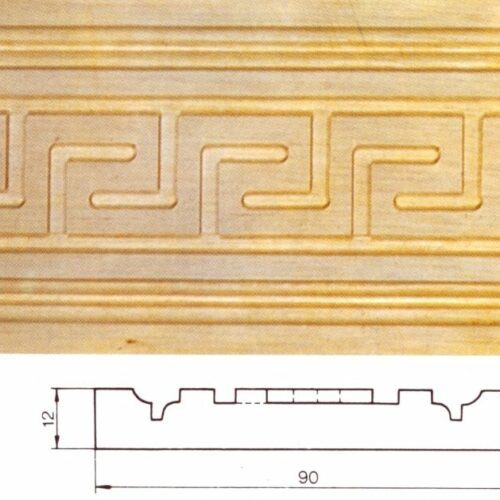 detalle moldura modelo 3E y diagrama de la misma
