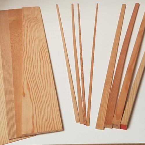 Plancha de pino Oregón de 1000 x 100 mm.