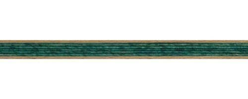 greca de madera de fondo verde con filete de sicomoro claro