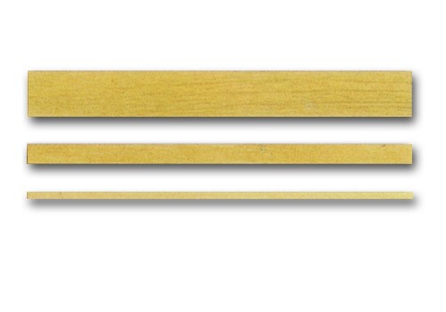 imagen del filete de madera de boj en diferentes anchuras