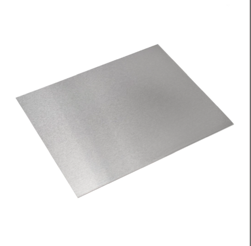 imagen de plancha de aluminio de color plateado