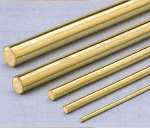 varillas de latón color dorado en diferentes diámetros