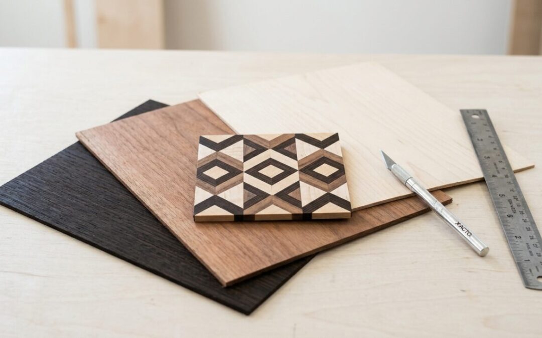 Marquetería con chapas de madera: técnica, herramientas y proyectos para empezar